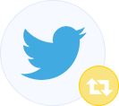 Twitter Retweets icon