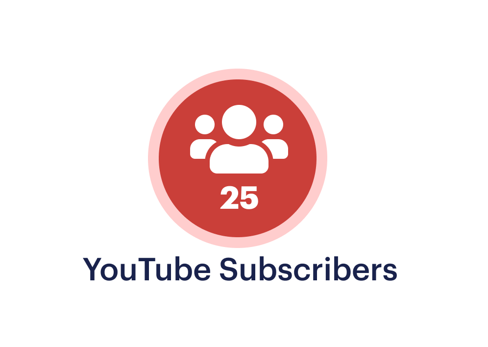 Buy 25 YouTube Subscribers