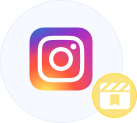 Instagram Reels Saves icon