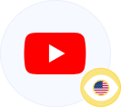 YouTube USA Video Views icon