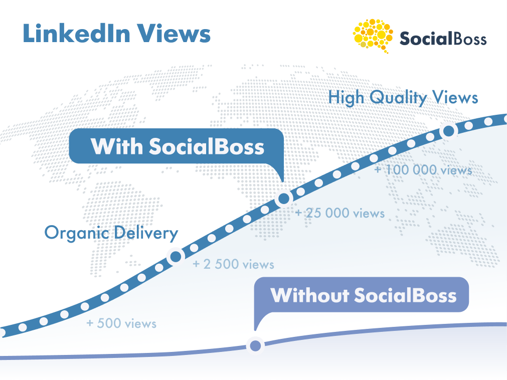 LinkedIn Views from SocialBoss